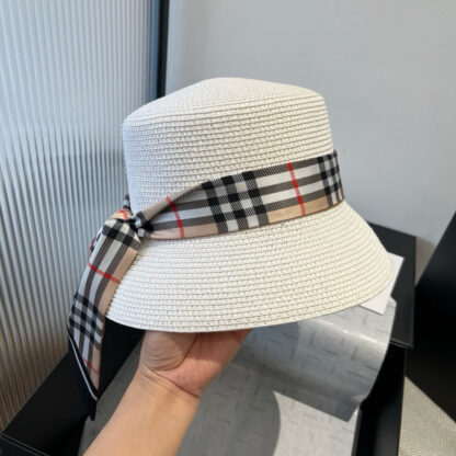 Burberry Ribbon Bucket Hat Sunshade - Image 7