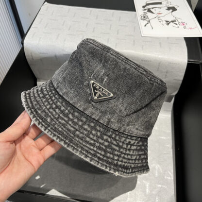 Prada Denim Bucket Hat - Image 6