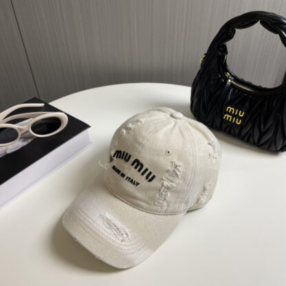 Miu Miu trendy denim baseball cap - Image 7
