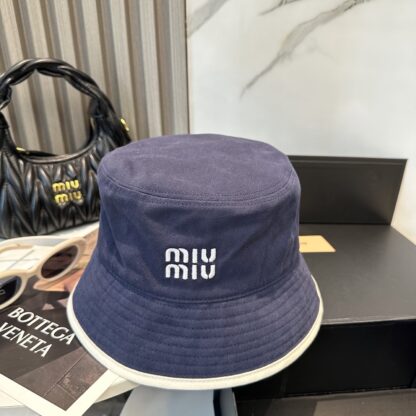 Miu Miu Simple Embroidered Bucket Hat - Image 7