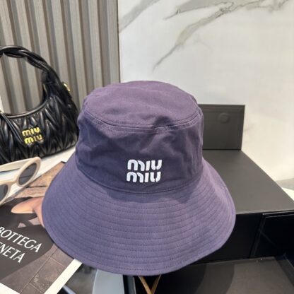 Miu Miu Simple Embroidered Bucket Hat - Image 7