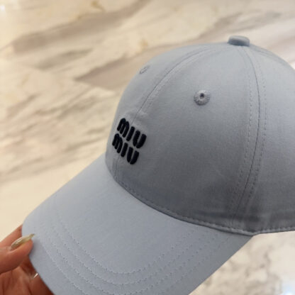 Miu Miu simple embroidered baseball cap - Image 7