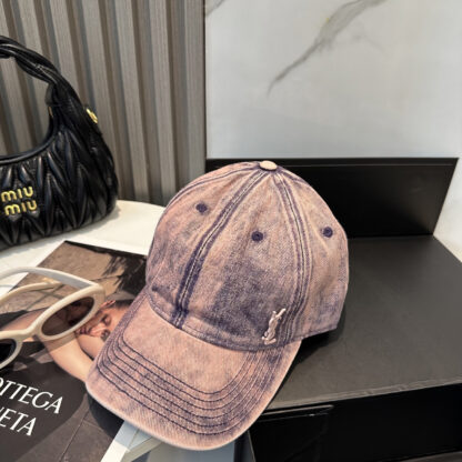 Saint Laurent Dopamine Color Simple Baseball Cap - Image 6