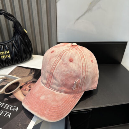 Saint Laurent Dopamine Color Simple Baseball Cap - Image 6