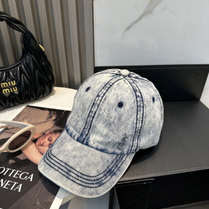 Saint Laurent Dopamine Color Simple Baseball Cap - Image 6