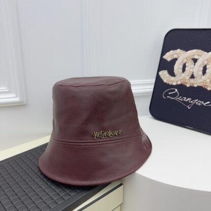 Yves Saint Laurent high-end leather hat - Image 6