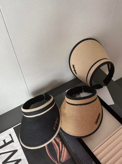 Yves Saint Laurent vintage elegant sun hat - Image 6