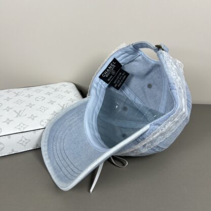 Miu Miu Delicate Bow Lace Baseball Cap - Image 7