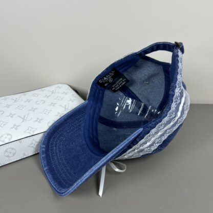 Miu Miu Delicate Bow Lace Trim Baseball Cap - Image 7