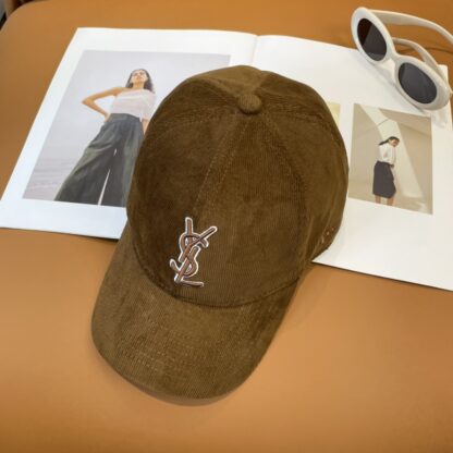 Yves Saint Laurent embroidered corduroy baseball cap - Image 6