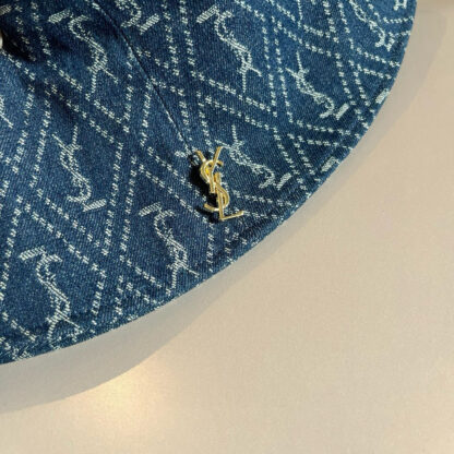 Yves Saint Laurent denim beret - Image 6