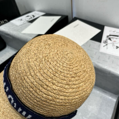 Miu Miu raffia bicyclist hat - Image 7