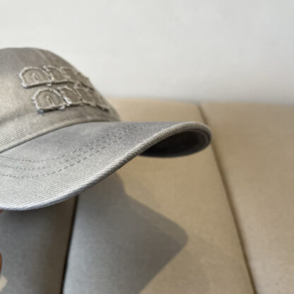 Miu Miu Denim Baseball Cap - Image 7