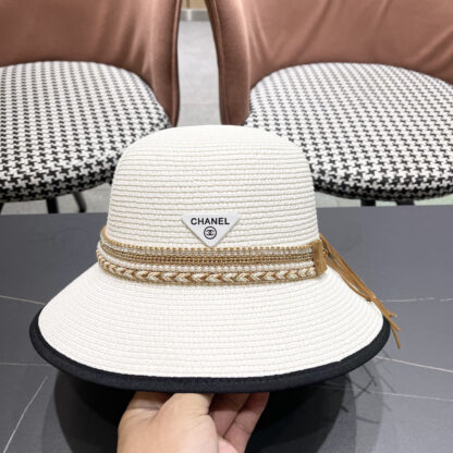 Prada summer high fashion sun protection straw hat - Image 6