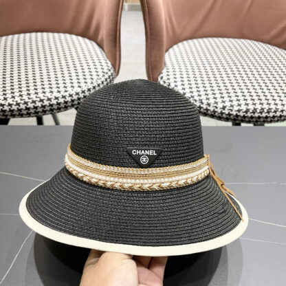 Prada summer high fashion sun protection straw hat - Image 6