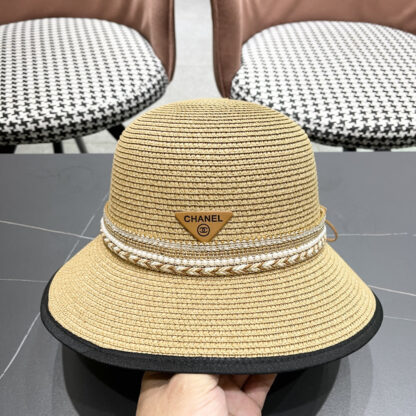 Prada summer high fashion sun protection straw hat - Image 6