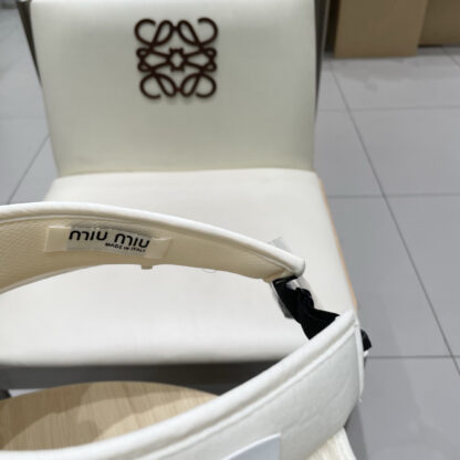Miu Miu sparkling rhinestone hollow top sun hat - Image 7