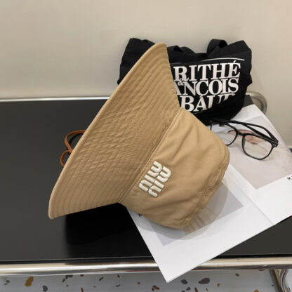 Miu Miu Fashion Large Brim Bucket Hat - Image 7