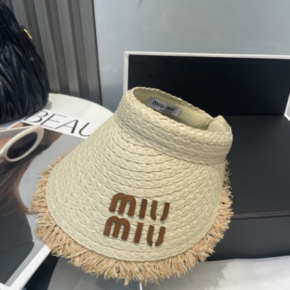 Miu Miu Fashion Casual Straw Hat - Image 7