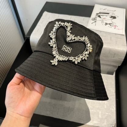 Miu Miu New Satin Bucket Hat - Image 7