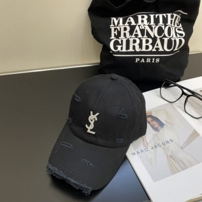 Yves Saint Laurent rhinestone baseball cap - Image 5