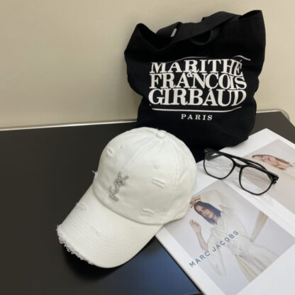 Yves Saint Laurent rhinestone baseball cap - Image 5