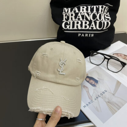 Yves Saint Laurent rhinestone baseball cap - Image 5