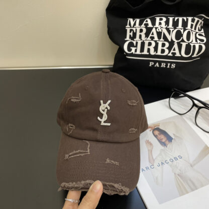 Yves Saint Laurent rhinestone baseball cap - Image 5