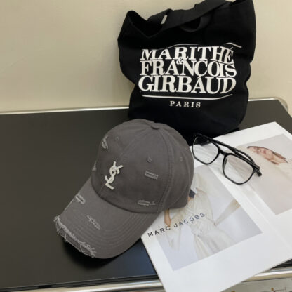 Yves Saint Laurent rhinestone baseball cap - Image 5