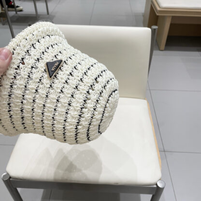 Prada knitted hollow bucket hat - Image 6
