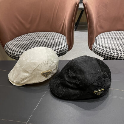 Prada Chinese style jacquard fashion exquisite peaked cap - Image 6