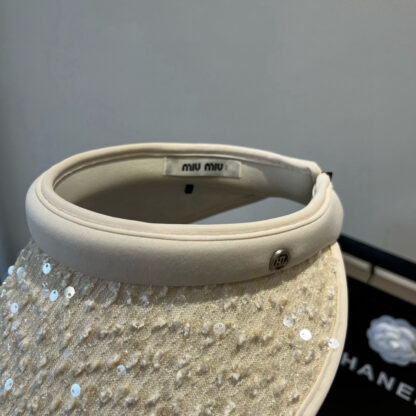 Miu Miu new hollow top sun hat - Image 7