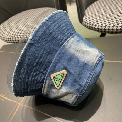 Prada denim triangle bucket hat - Image 6