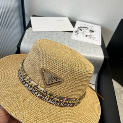 Prada's new ethnic style straw hat - Image 6