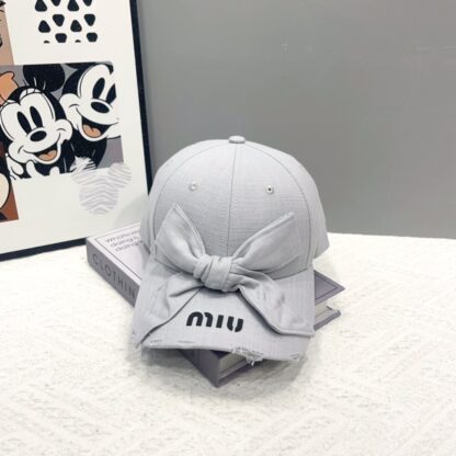 Miu Miu casual bow exquisite baseball cap - Image 7