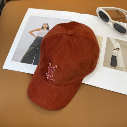 Yves Saint Laurent embroidered corduroy baseball cap - Image 6