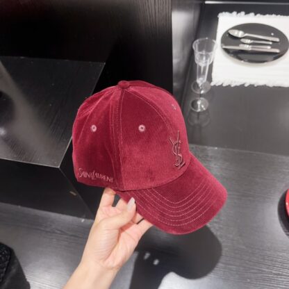Yves Saint Laurent embroidered corduroy baseball cap - Image 6