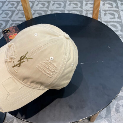 Saint Laurent lettering hot stamped baseball cap - Image 6