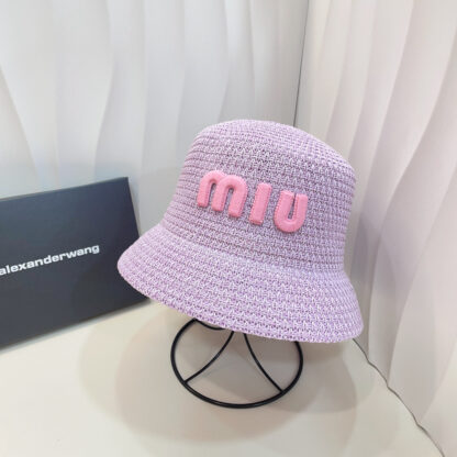 Miu Miu slouchy knitted bucket hat - Image 7