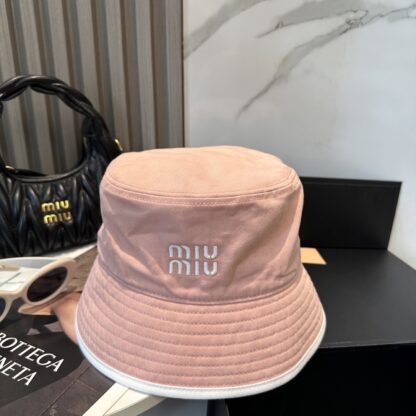 Miu Miu simple embroidered bucket hat - Image 7