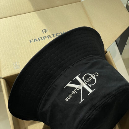 Calvin Kleinf washed denim bucket hat - Image 6