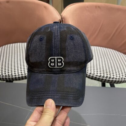 Balenciaga niche graffiti double B denim baseball cap - Image 6