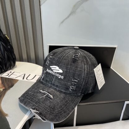 Balenciaga Korean style distressed washed vintage cap - Image 6