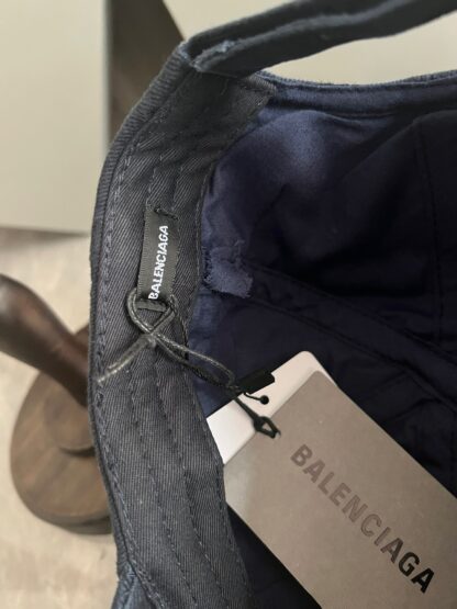 Balenciaga trendy double logo embroidered baseball cap on the front - Image 6