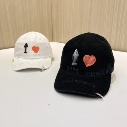 Balenciaga Unisex Korean British Casual Custom Baseball Cap - Image 6