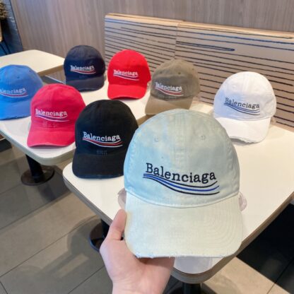 Balenciaga Unisex Korean British Casual Custom Baseball Cap - Image 6