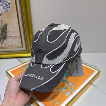 Balenciaga cotton denim distressed trendy baseball cap - Image 6