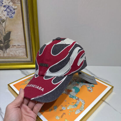 Balenciaga cotton denim distressed fashion baseball cap - Image 6