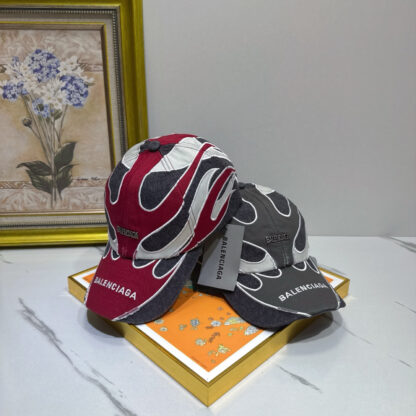 Balenciaga cotton denim distressed fashion baseball cap - Image 6