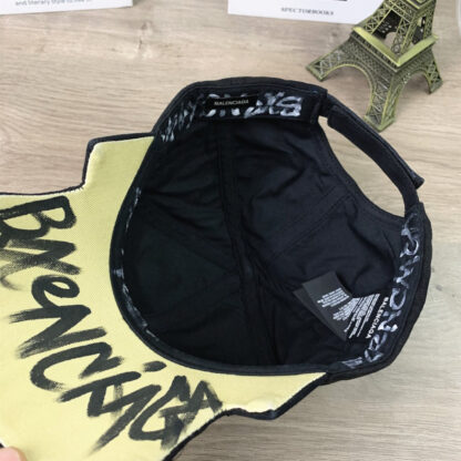 Balenciaga men's and women's casual versatile missing foot embroidered letters baseball cap - Image 6